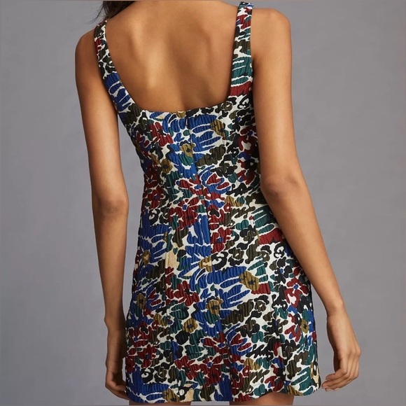 Maeve Anthropologie Floral Jaquard
Multicolor Sleeveless Dress Size 2 EUC - Picture 3 of 10